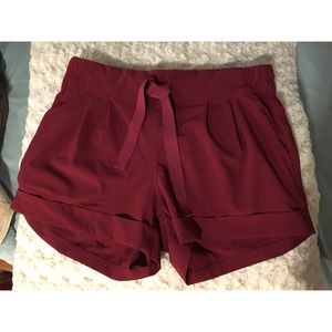 Lululemon Casual Shorts Rusty Maroon color- Size 6